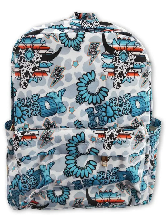Howdy Turquoise Backpack