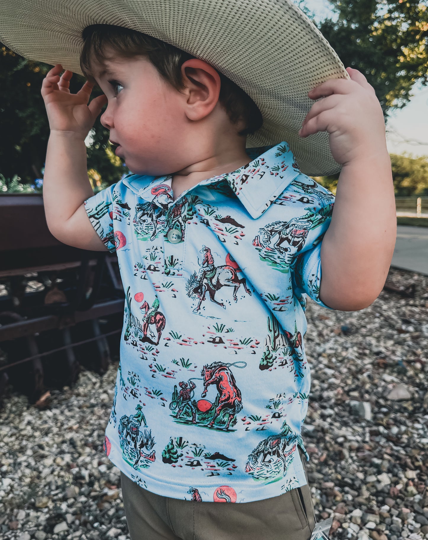 Burlebo Performance Polo - Cowboy Up