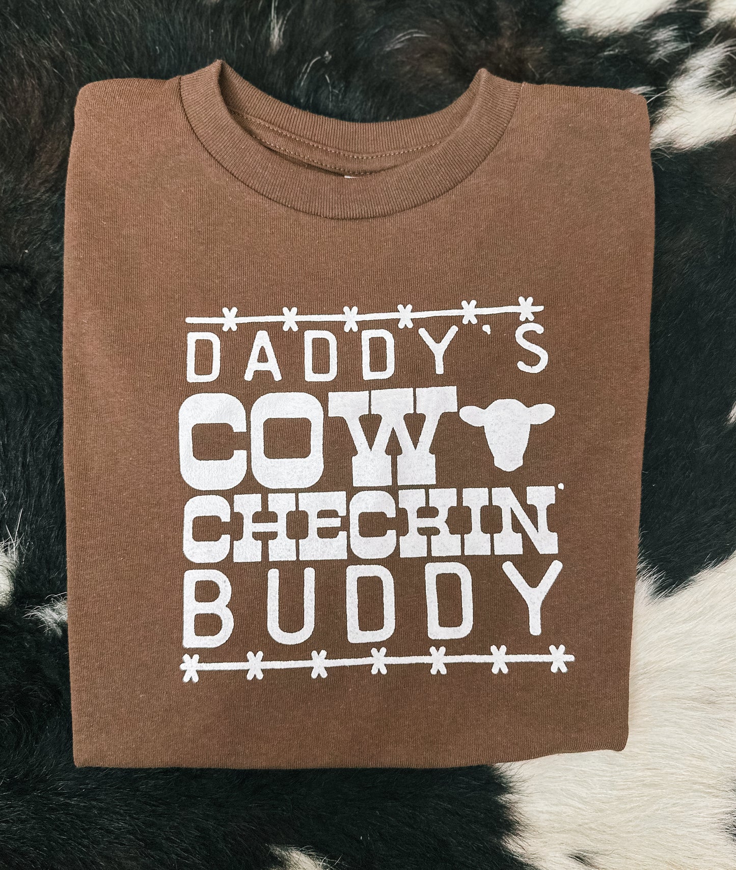 Cow Checkin' Buddy Tee