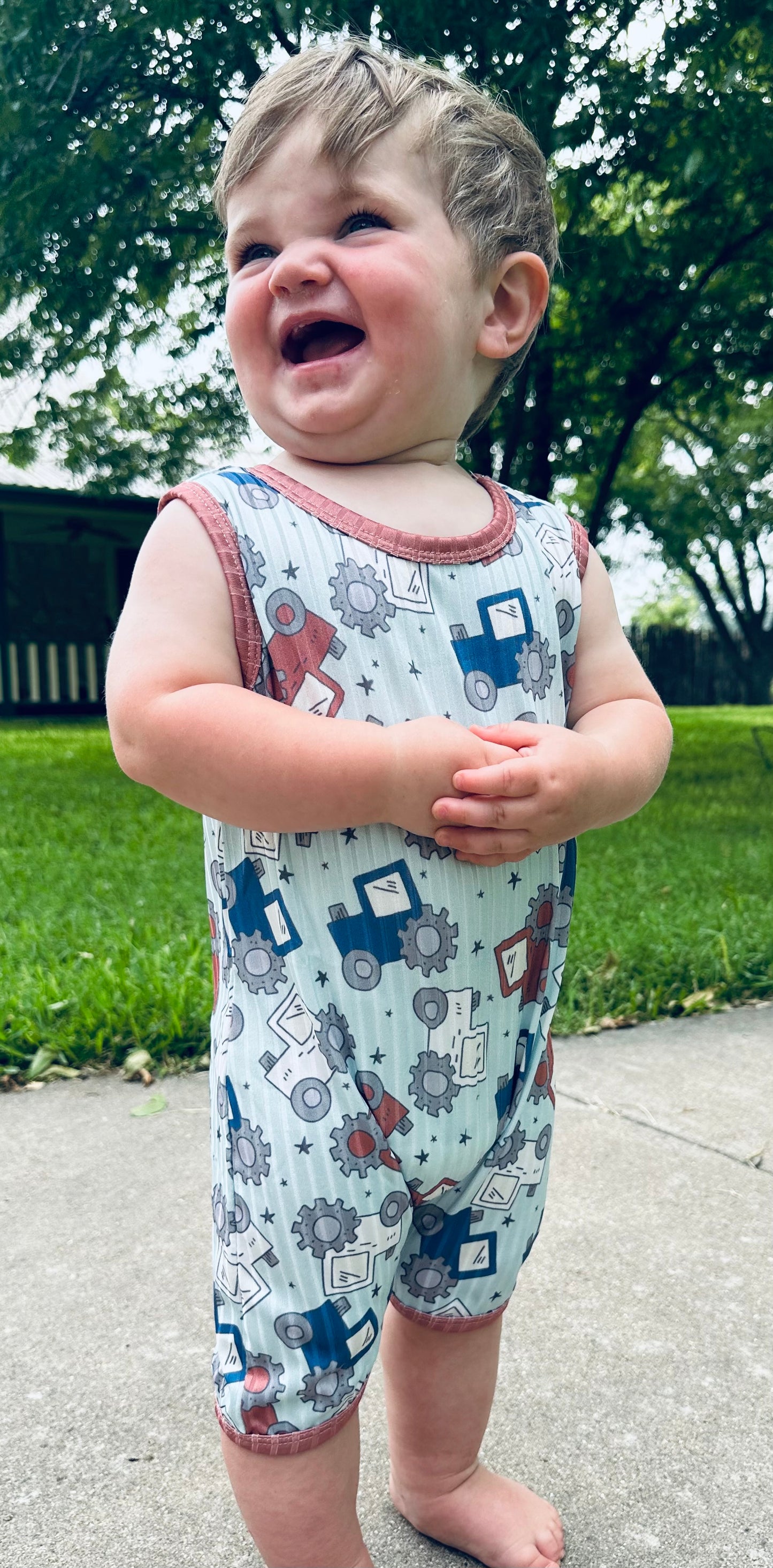 RWB Tractor Romper