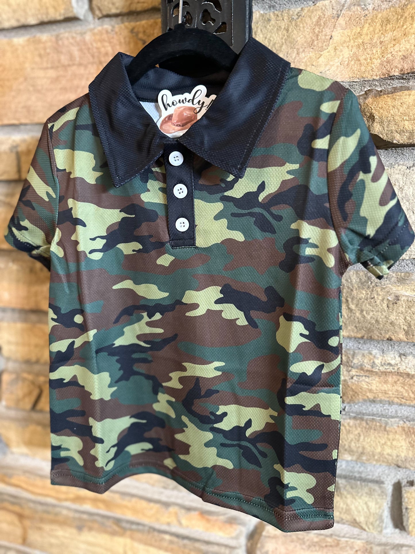 Camo Cowboy Polo