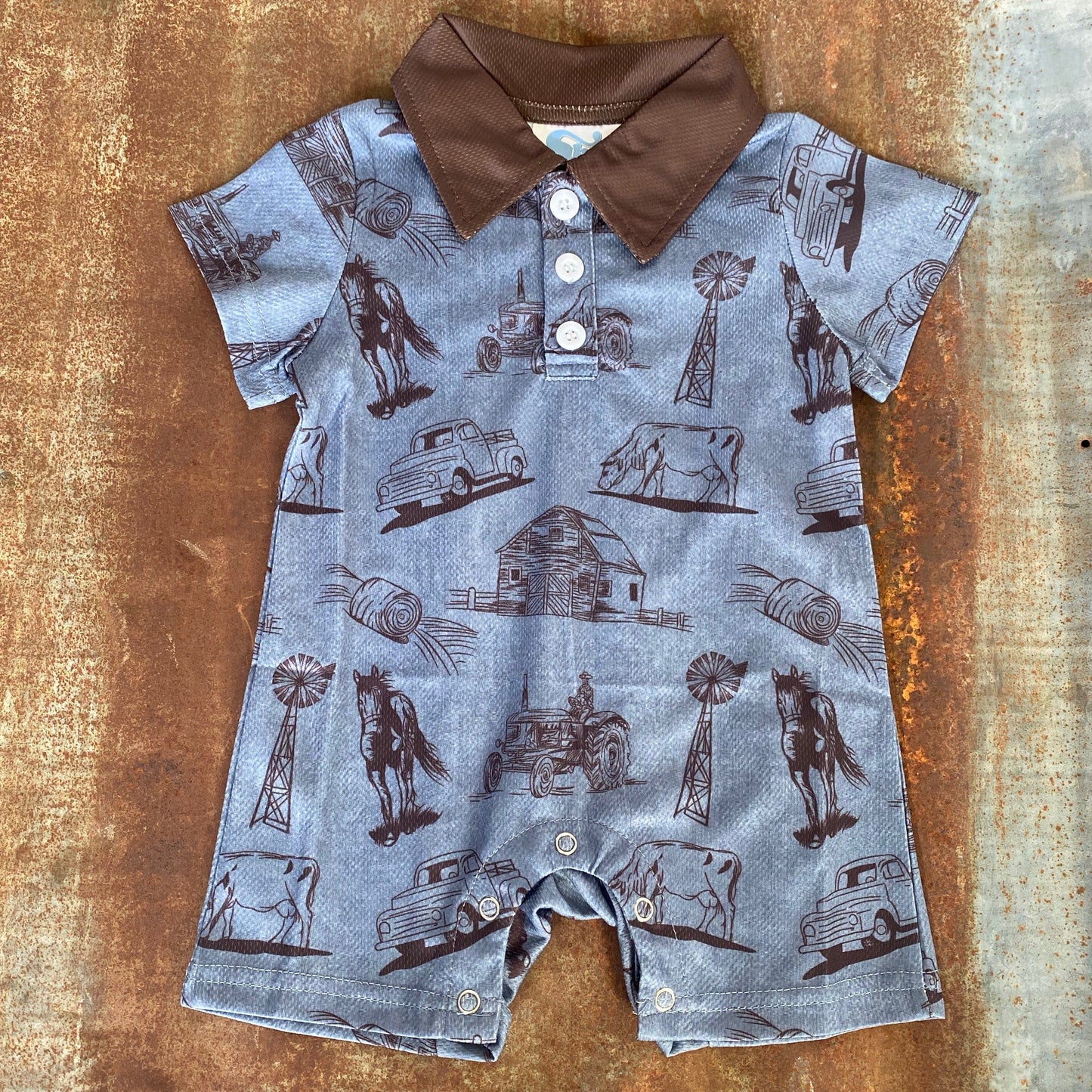 Farm Boy Romper
