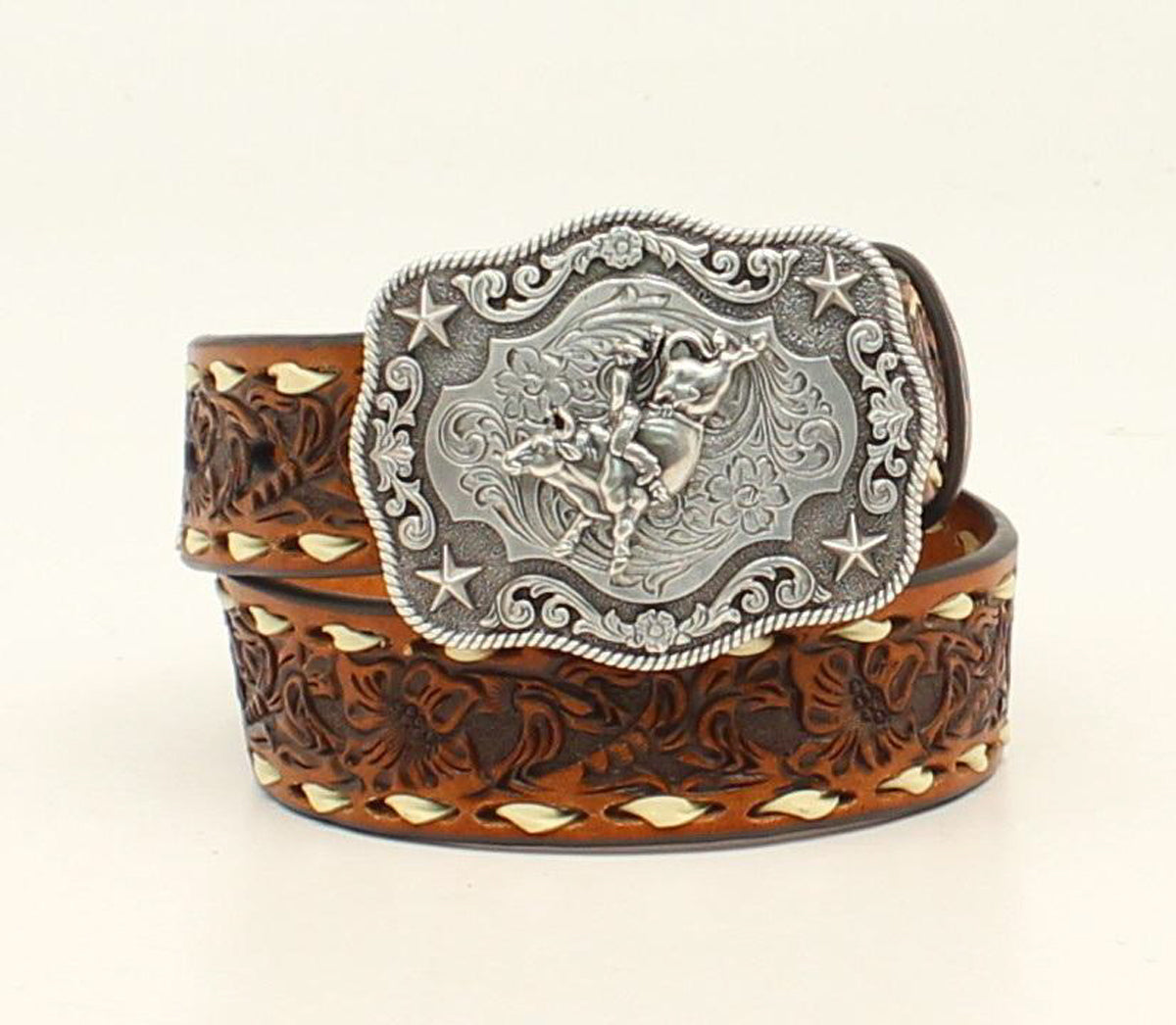 Kid's Laced Edge Leather Belt
