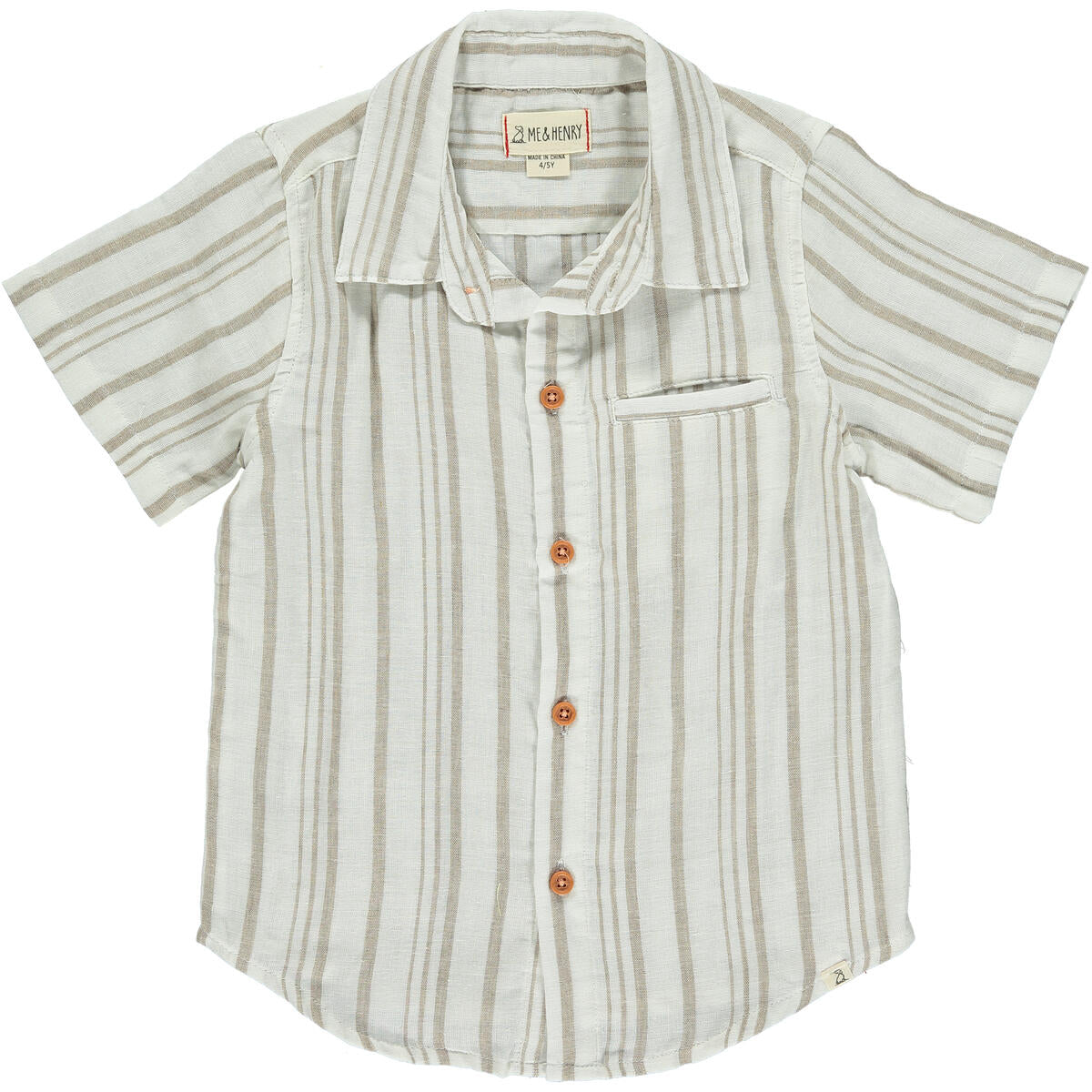 Newport Tan Button-Up