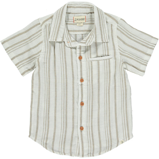 Newport Tan Button-Up