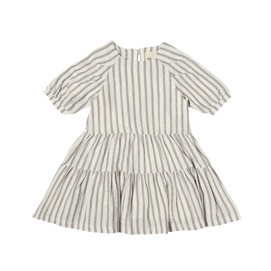 Boho Grey Stripe Dress