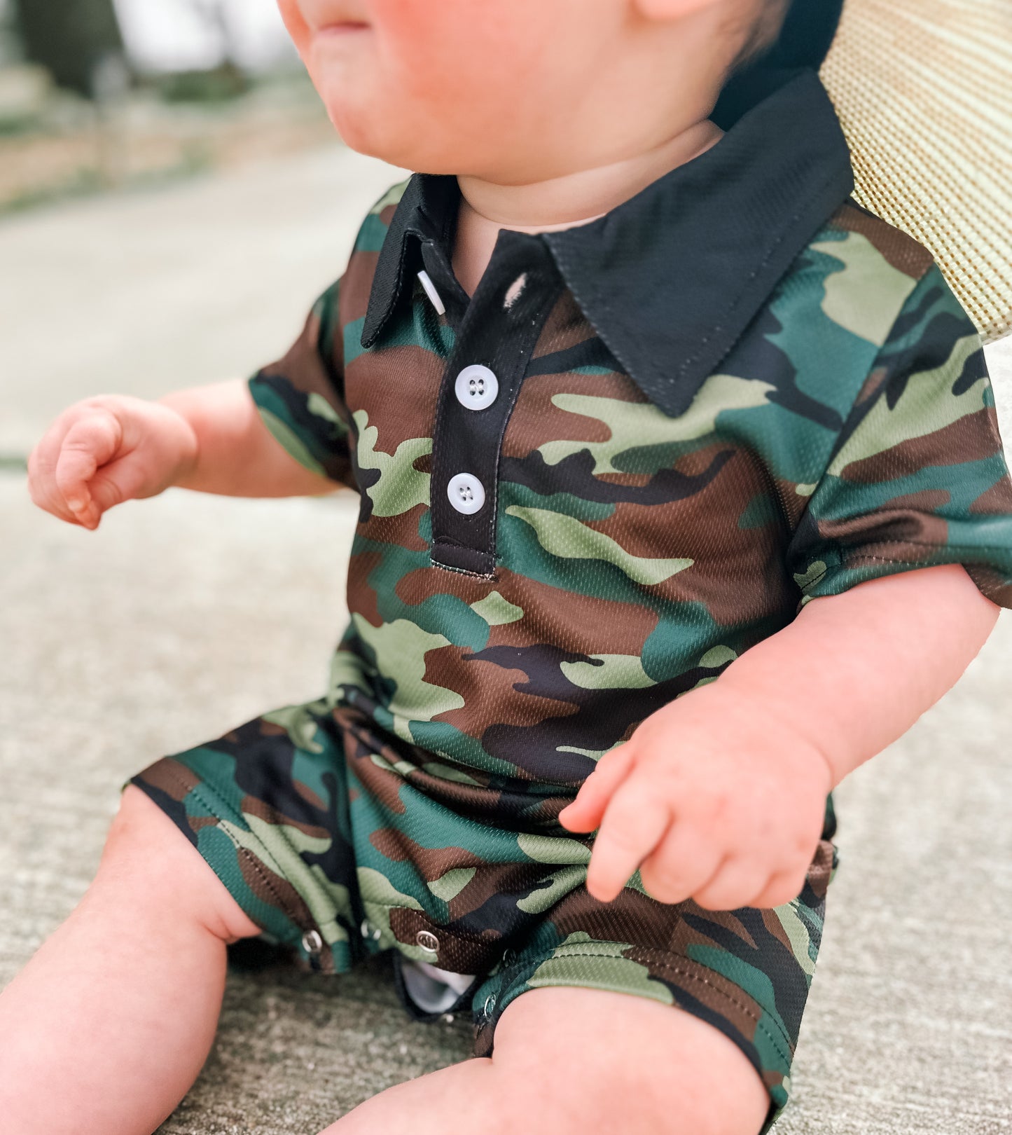 Camo Cowboy Romper