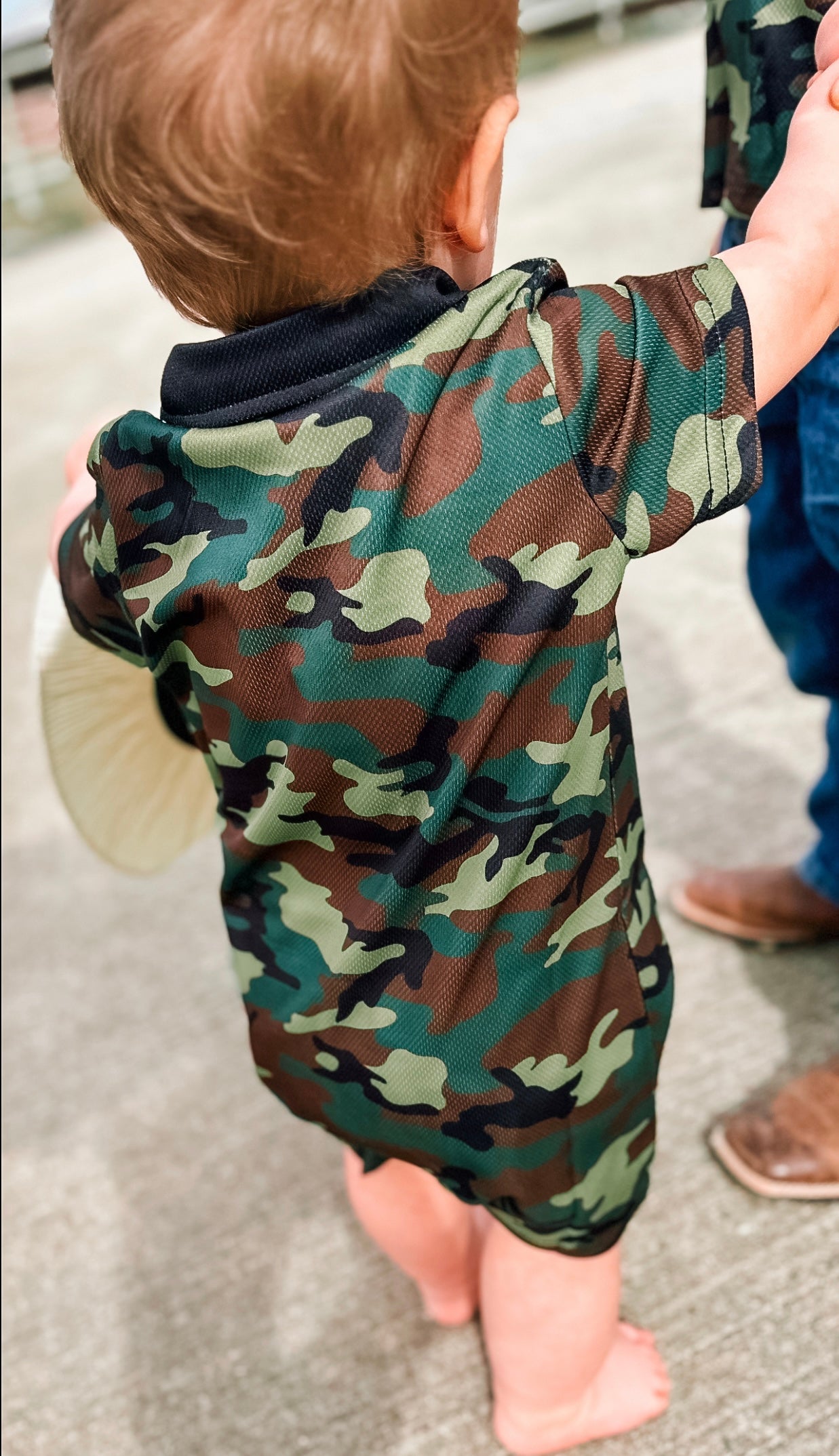 Camo Cowboy Romper