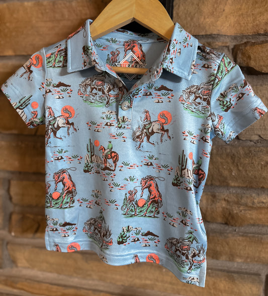 Burlebo Performance Polo - Cowboy Up