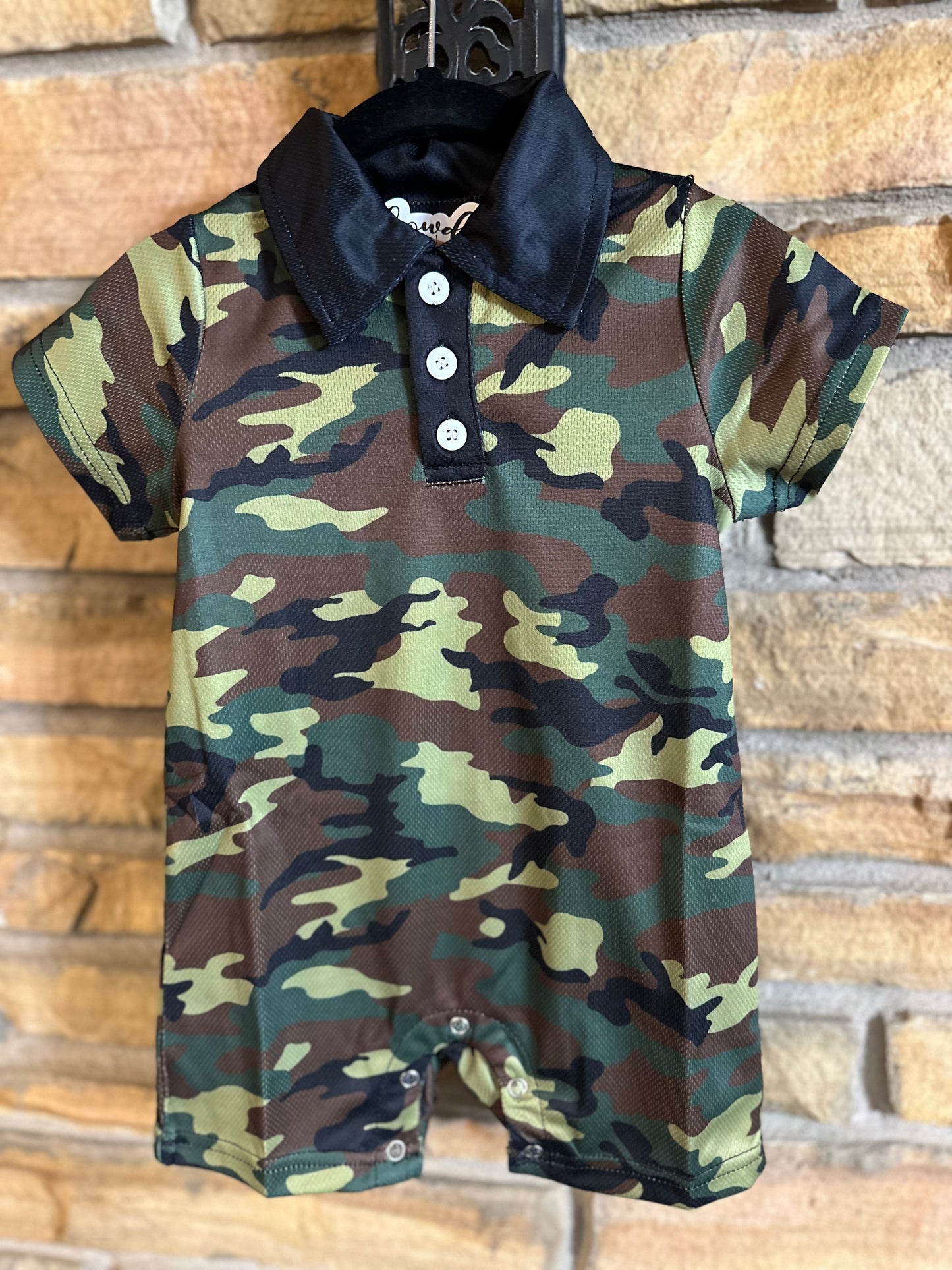 Camo Cowboy Romper