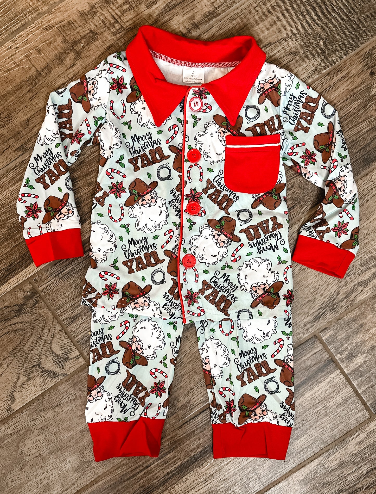 Cowboy Santa Jammies - Boy
