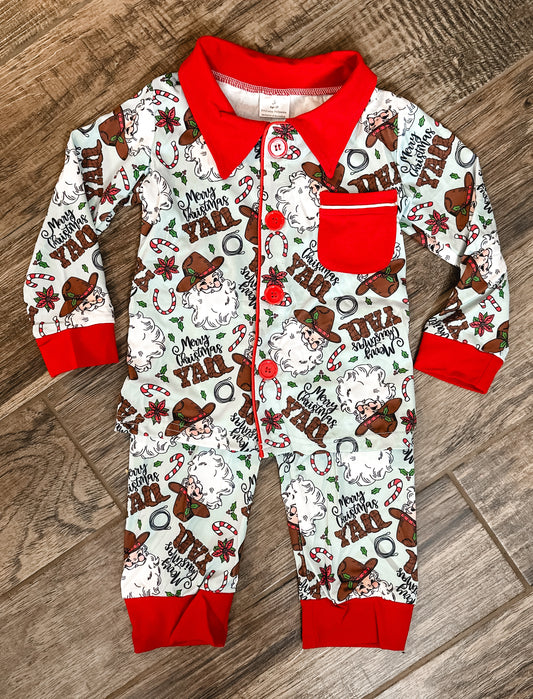 Cowboy Santa Jammies - Boy