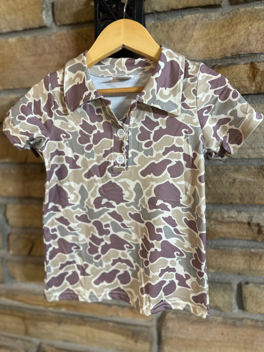 Deer Camo Polo