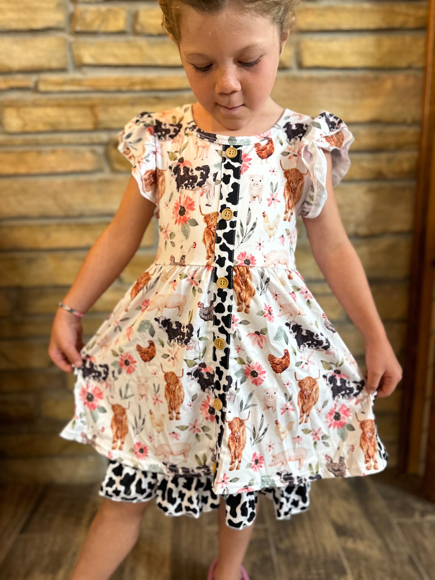 Flowers on the Farm Dress