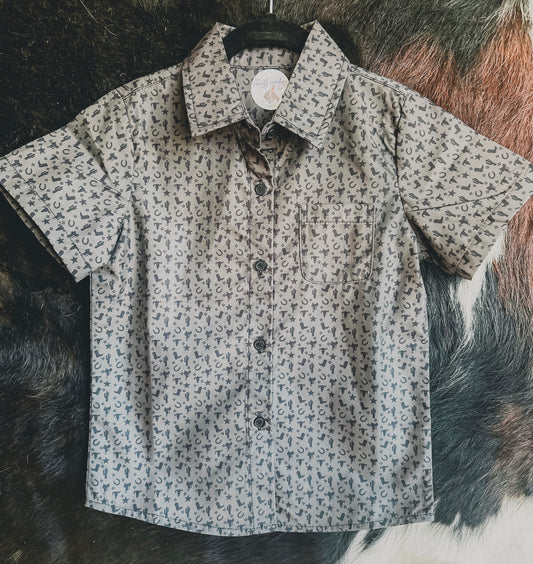 Iconic Cowboy Button-Up