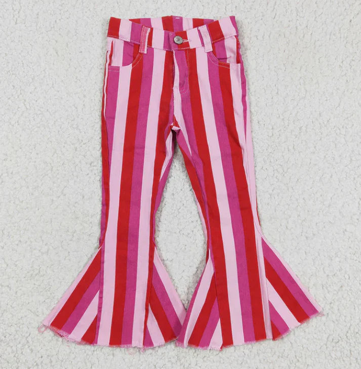 Pink Stripe Flares