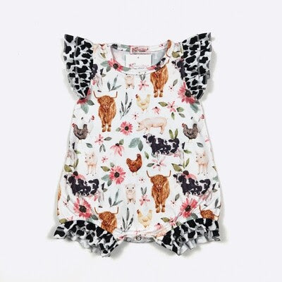 Flowers on the Farm Romper