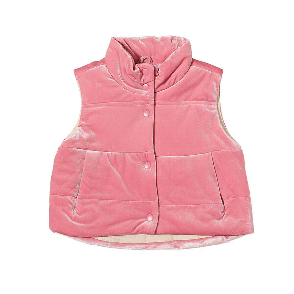 Pink Velvet Vest