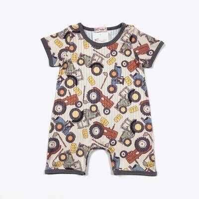 Rustic Tractor Romper